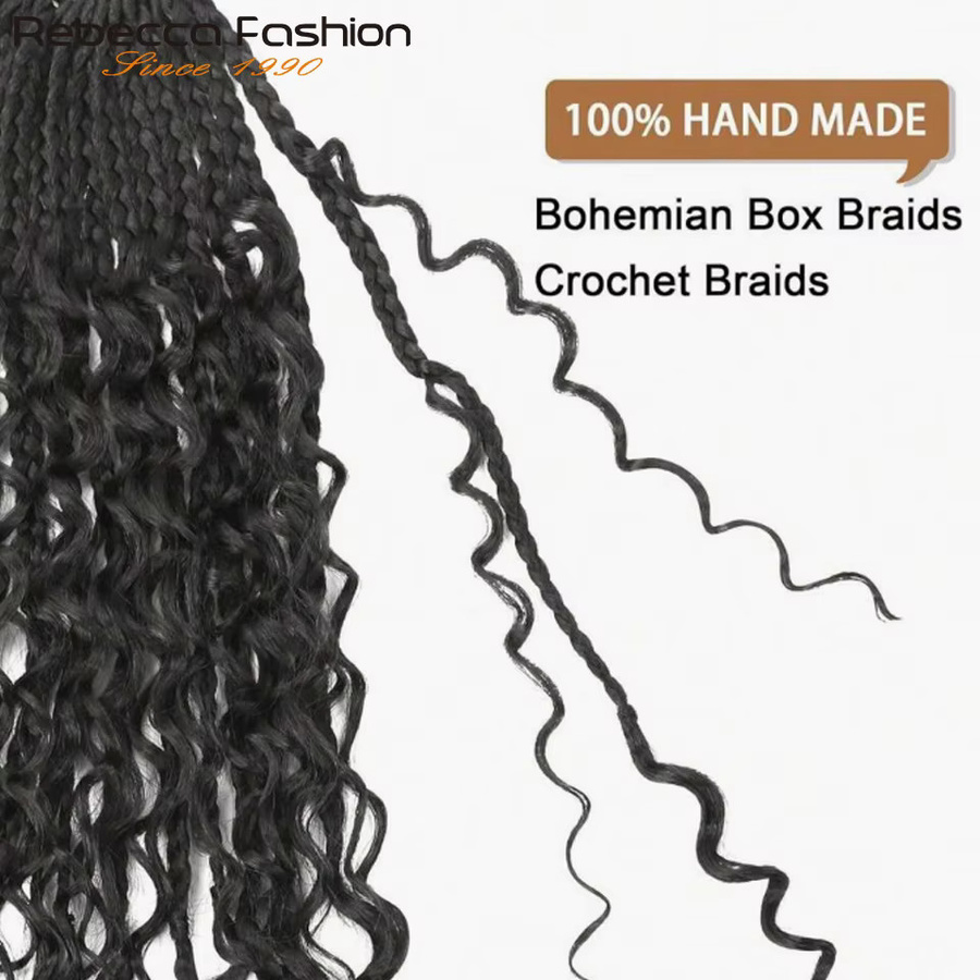 Rebecca Hair Crochet Boho Locs Haarverlängerung, 24 Zoll, Echthaar-Locken - Bild 2