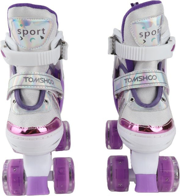 TOMTOP JMS Rollschuhe, verstellbar, mit Beleuchtung, violett - Bild 1