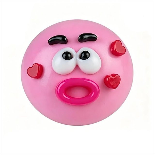 DIY Kawaii Emoticons Hundegesicht Tausch Squishy Knetspielzeug, bunter Ball - Bild 1