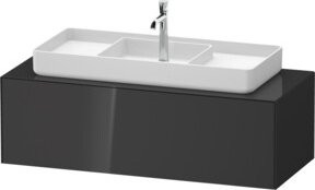 Duravit Waschtischunterschrank White Tulip in Weiß Hochglanz, B/T/H: 130 x 55 x 40,8 cm - Bild 1