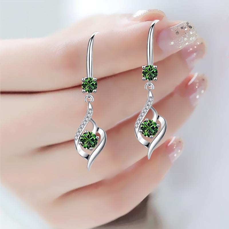 YIRAN Jewelry Ohrringe, Silber, Zirkonia, Damen - Bild 1