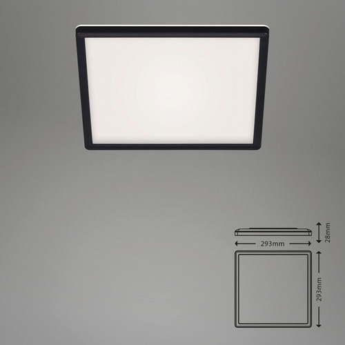 Briloner LED-Panel SLIM, dimmbar, schwarz, Breite: 29,3 cm - Bild 2