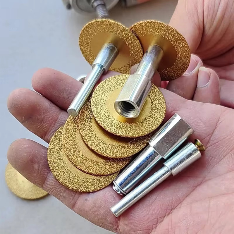 MAXIBIAN Diamant-Sägeblatt 40mm mit M10-Adapter für Winkelschleifer und elektrische Bohrer zum Schneiden von Keramik und Stein - Bild 4