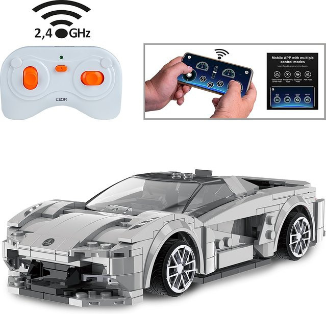 CaDA Lotus Evija Klemmbausteine 1:18 grau - Bild 1