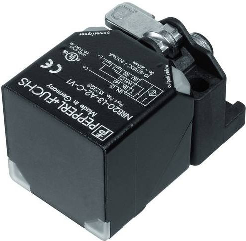 Pepperl+Fuchs Induktiver Sensor NRB20-L3-E2-IO-C-V1 306534-0001 PNP in Schwarz - Bild 1