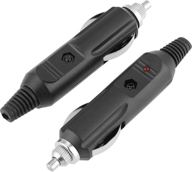 5 Stück Zigarettenanzünder-Stecker männlich für 12 V 24 V 5A Autozubehör in Schwarz - Bild 1