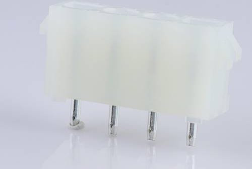 Molex Einbau-Buchsenleiste in Weiß mit 6.35mm Rastermaß - Bild 1