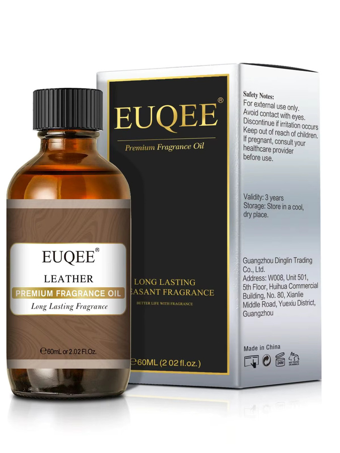 EUQEE Herren-Duftöl für Reed-Diffusor und Auto-Diffusion, Aroma: Leder, Kaffee, Bambus und Teak Bay Rum, 60 ml, Braun - Bild 3