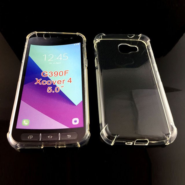 Stoßfeste Silikon TPU Schutzhülle für Samsung Galaxy Xcover 4 G398F in Transparent - Bild 1
