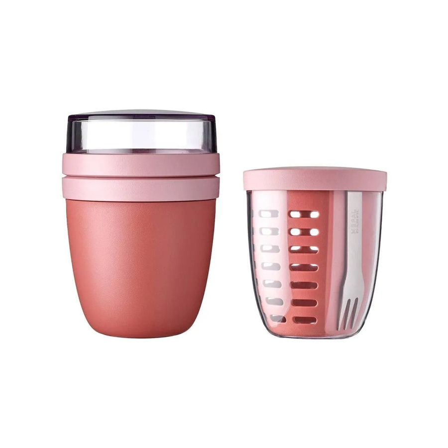 Mepal Ellipse Lunchpot mit Fruitpot 2er Set in Pink, mikrowellenfest und spülmaschinenfest - Bild 2