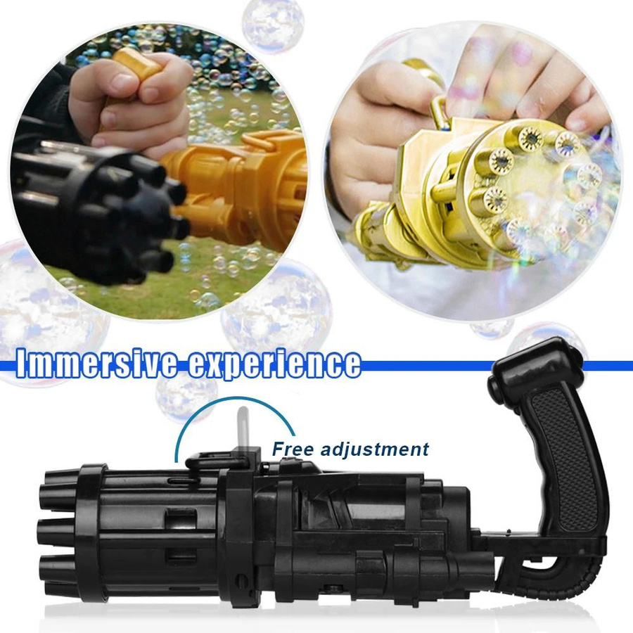 Yiran toy Elektrische Gatling-Seifenblasenmaschine gold 6-12 Jahre - Bild 1