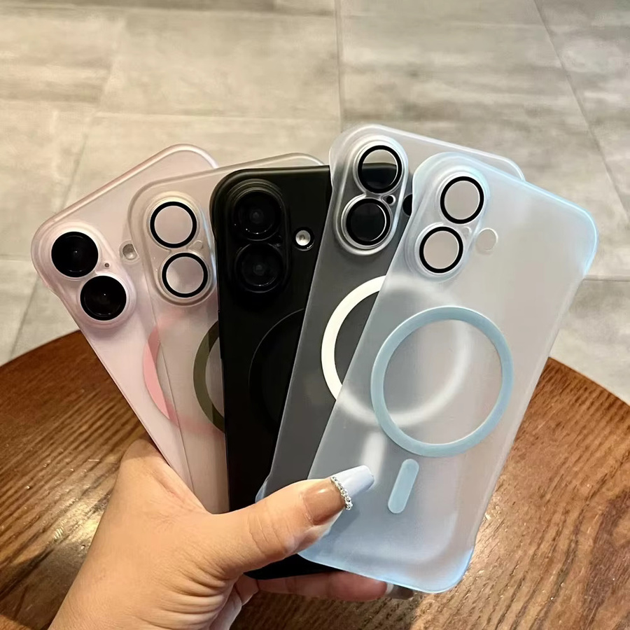 MagSafe Hülle für iPhone 16 Pro Max, iPhone 15 und iPhone 14 Pro Max, matt und rahmenlos, Schwarz - Bild 1