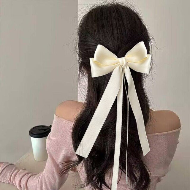 Haar-Clip mit Doppel-Bowknot und Quaste, Damen - Bild 1