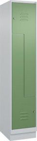 C+P Z-Spind Classic PLUS mit Sockel, 2 Fächer, Zylinderschloss und Garderobenstange, H x B x T: 195 x 40 x 50 cm - Bild 1