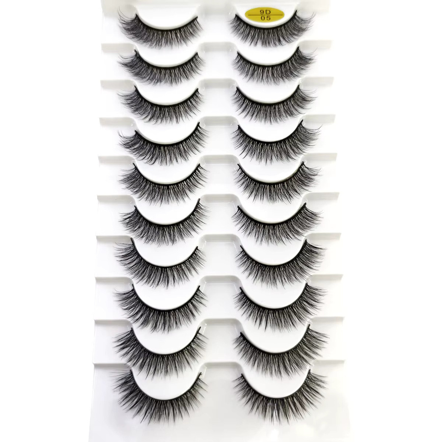 Ams Falsche Wimpern, 10 Paar, 3D Nerz Wimpern, Natürlich - Bild 6