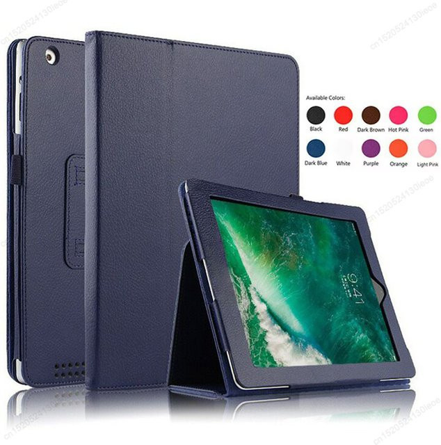iPad Schutzhülle aus PU Leder in Lila für verschiedene iPad Modelle wie iPad 9,7 6th, 10,2 8th, 9th, 11th, Air 11 2 3 4th 5th, 10,9 Pro 11 und iPad 2 3 4 - Bild 1