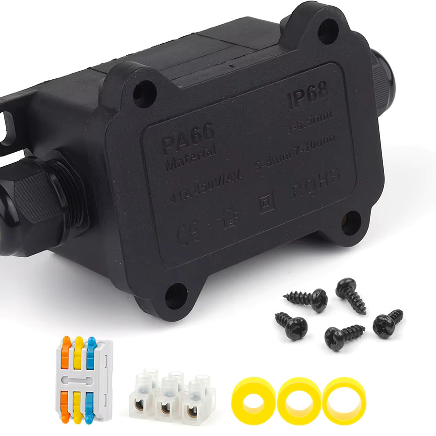 DIY GO IP68 Wasserdichte Anschlussdose für den Außenbereich F1 F2 F3 Kabelanschlussklemme 32 A 250 V - Bild 2
