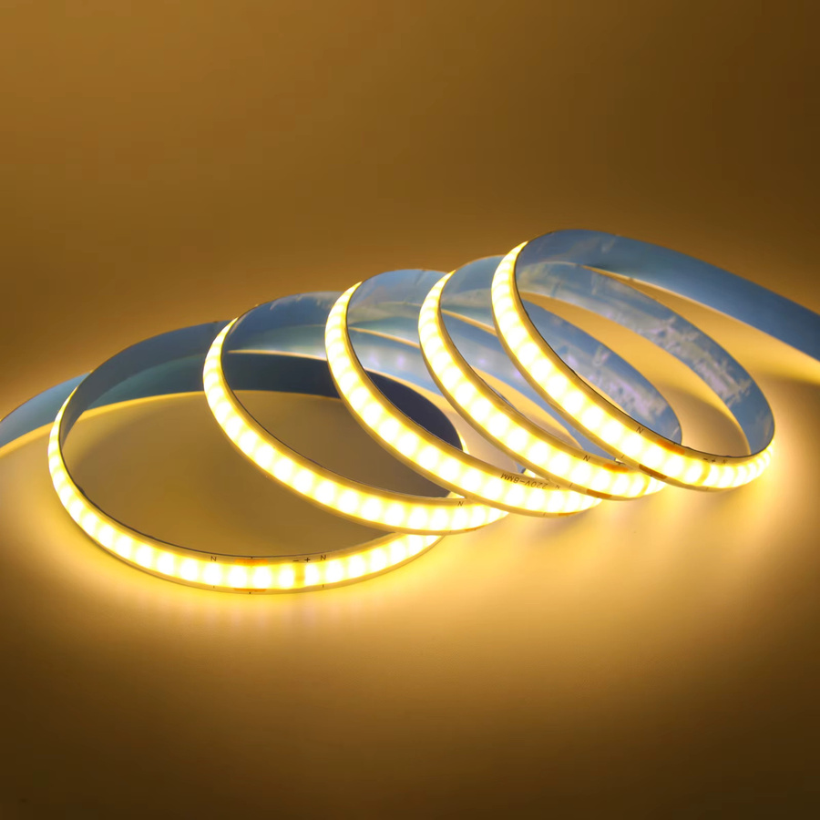 HEGEHE COB LED-Streifen mit 240 LEDs/m, weißes Licht, AC 220V Netzbetrieb, flexibles LED-Lichtband für die Heimdekoration - Bild 3