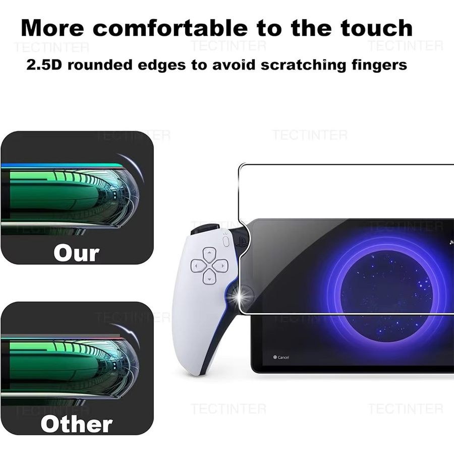 Sony Displayschutzfolie aus gehärtetem Glas für PlayStation PS5 Portal, transparent, 1/2 Stück - Bild 3