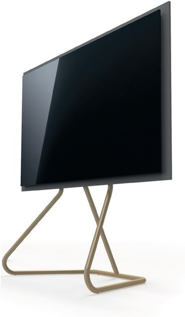 SPECTRAL TV-Standfuß Tube GX31-65 in Champagne und Granite aus Stahl - Bild 1
