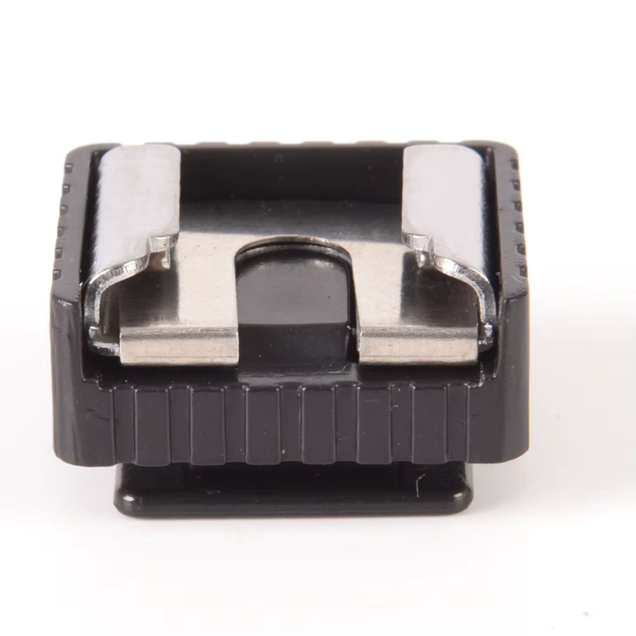 Kamera Blitzschuh Adapter aus Metall mit 1/4 Zoll Schraubgewinde für DSLR und Studio Licht, Schwarz - Bild 2