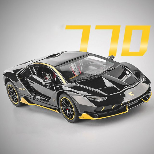 caipo LP770 LP500S Automodell, Maßstab 1:24, mit Licht und Sound, Metall - Bild 1