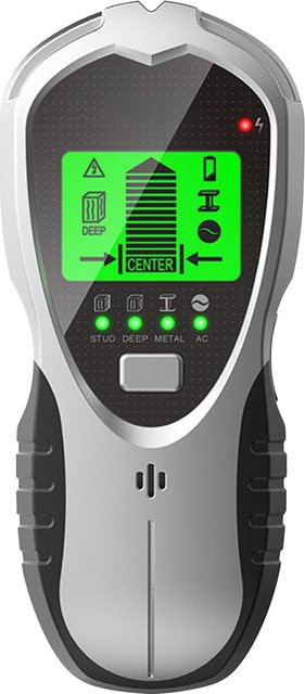 KKmoon Stud Finder Wandscanner 4-in-1 Multifunktionaler digitaler Metalldetektor in Weiß - Bild 1