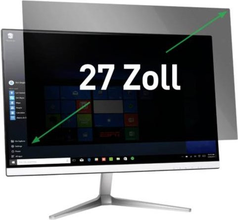 Leitz Blickschutzfilter für 27 Zoll Monitore, Bildformat 16:9, transparent - Bild 1