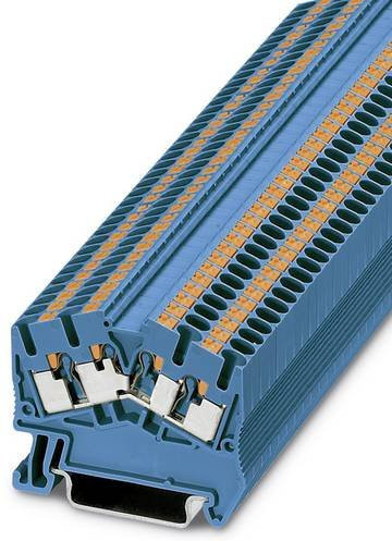 Phoenix Contact 3212002 Durchgangsreihenklemme mit Schnellanschluss, Blau, 50 Stück - Bild 1