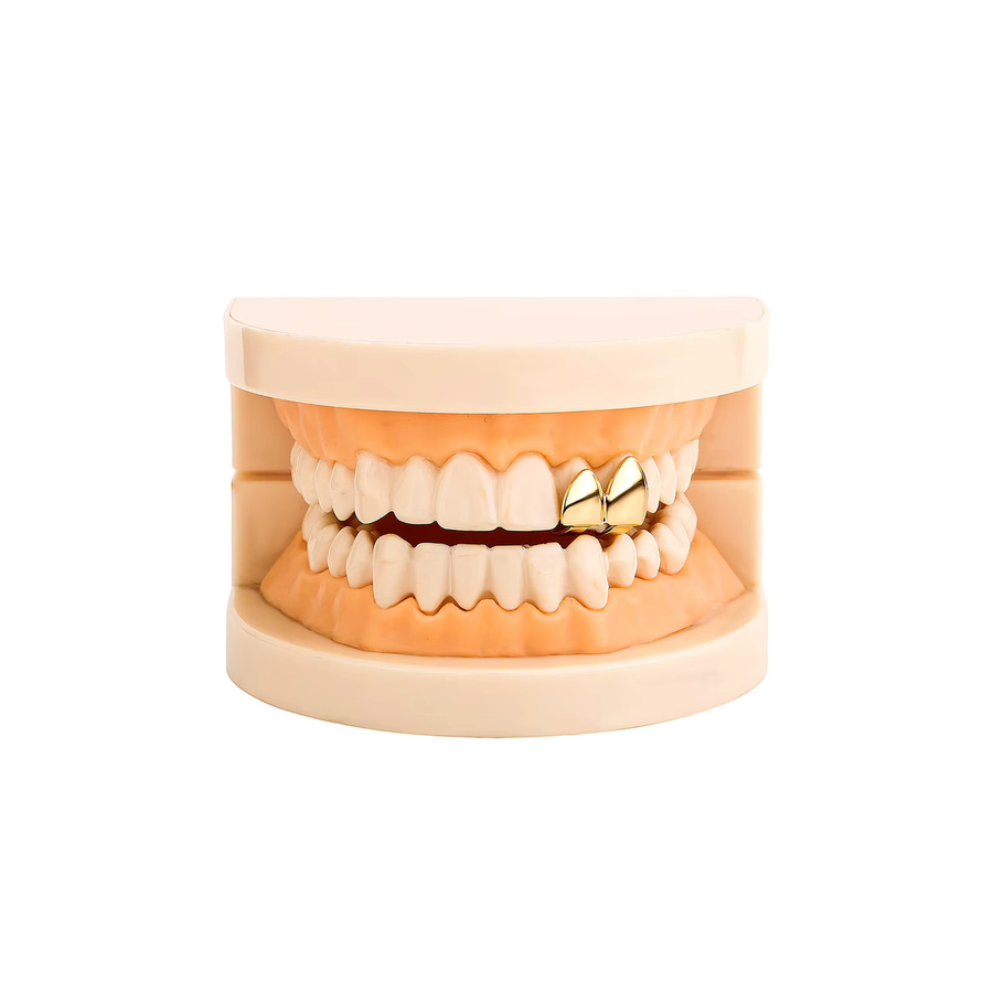 TOPGRILLZ Grillz, Gold Silber Farbe, Bicolor, Unisex - Bild 2