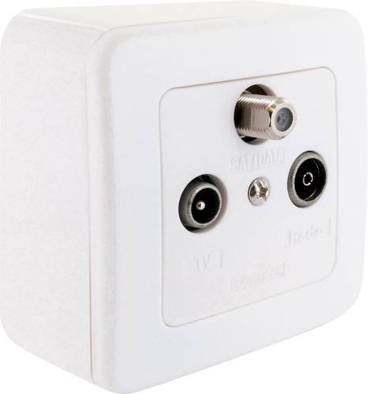 SCHWAIGER Multimedia Durchgangsdose Set in Weiß RDS908531 - Bild 2