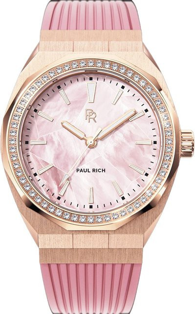 Paul Rich Damenuhr, Quarz, Edelstahl, Pink, 38 mm, 5 ATM - Bild 1