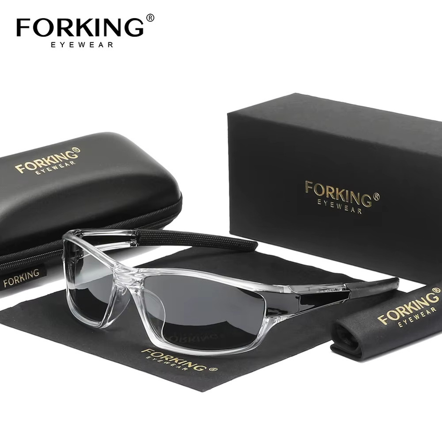 FORKING Sonnenbrille, Herren, Vollrand, transparent, Kunststoff - Bild 2