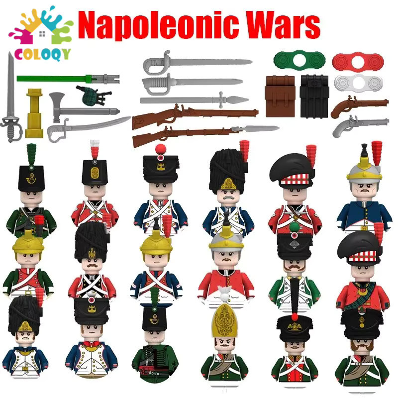 GSF Napoleonische Kriegssoldaten-Bausteine, Minipuppenbausteine, 50-teiliges Set - Bild 2