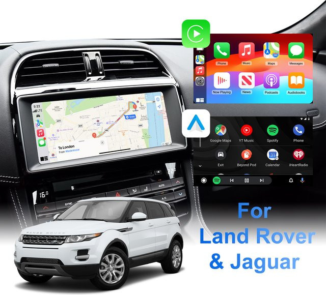 LEXXSON OEM Bildschirm-Upgrade Decoder-Box mit kabellosem CarPlay und Android Auto Nachrüstungsset für Land Rover, Jaguar, Ranger Rover und Discovery 5, XFL - Bild 1