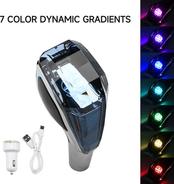 Universal Kristall Schaltknauf mit LED für Toyota Lexus Hyundai Mitsubishi Mazda Ford Peugeot VW Audi - Bild 1