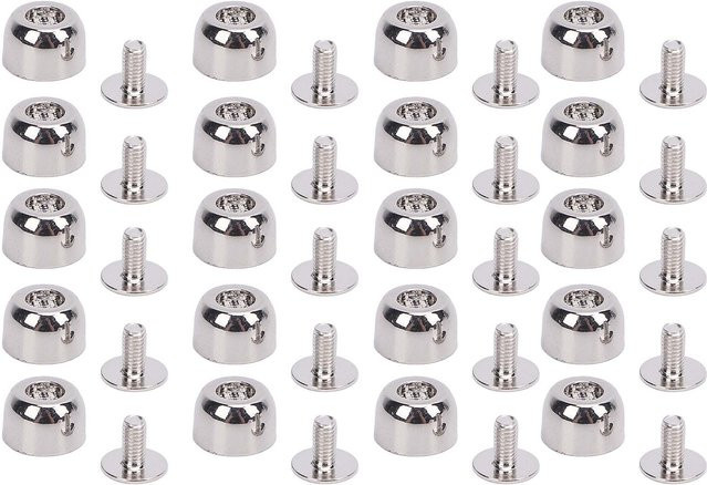 20 Set GoolRC Kreuzschlitznieten aus Zinklegierung in Silber, konkaver Eimerkopf, 10 x 6 mm - Bild 1