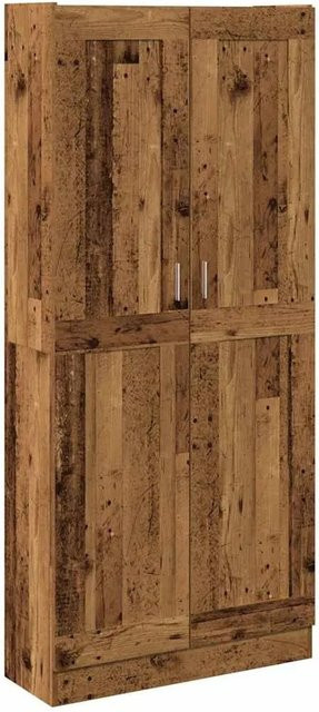 vidaXL Highboard in Altholz-Optik, braun, B/T/H: 82,5 x 30,5 x 185 cm - Bild 1