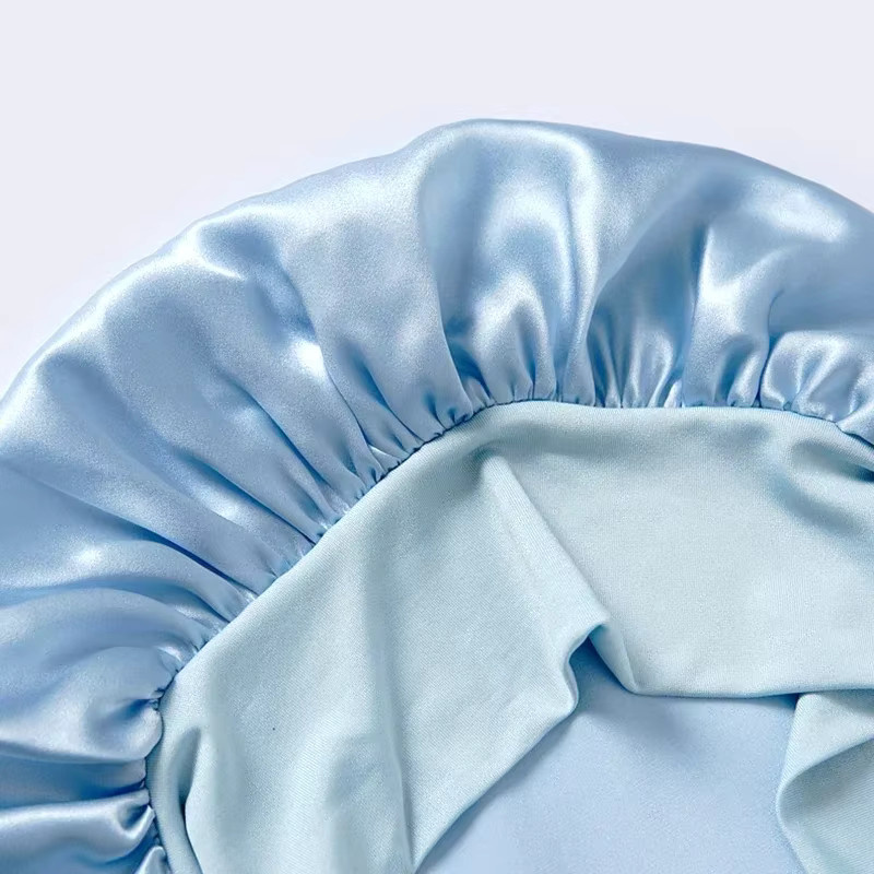 Schlafhaube aus 100 % Maulbeerseide, Damen, für lockiges Haar - Bild 3