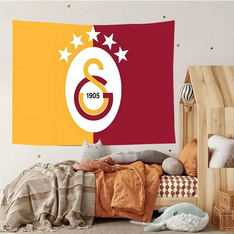 VIKAMA Galatasaray Wandteppich im Art-Deco-Stil als Retro-Wandbehang aus Textil - Bild 2