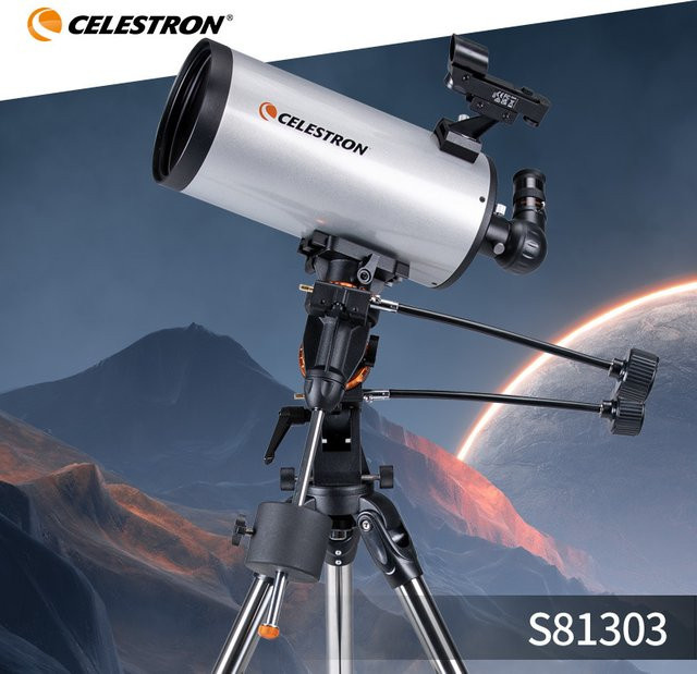 Celestron Teleskop EQ3M-MAK5 mit 127 mm Öffnung und F/15 in Silber - Bild 1