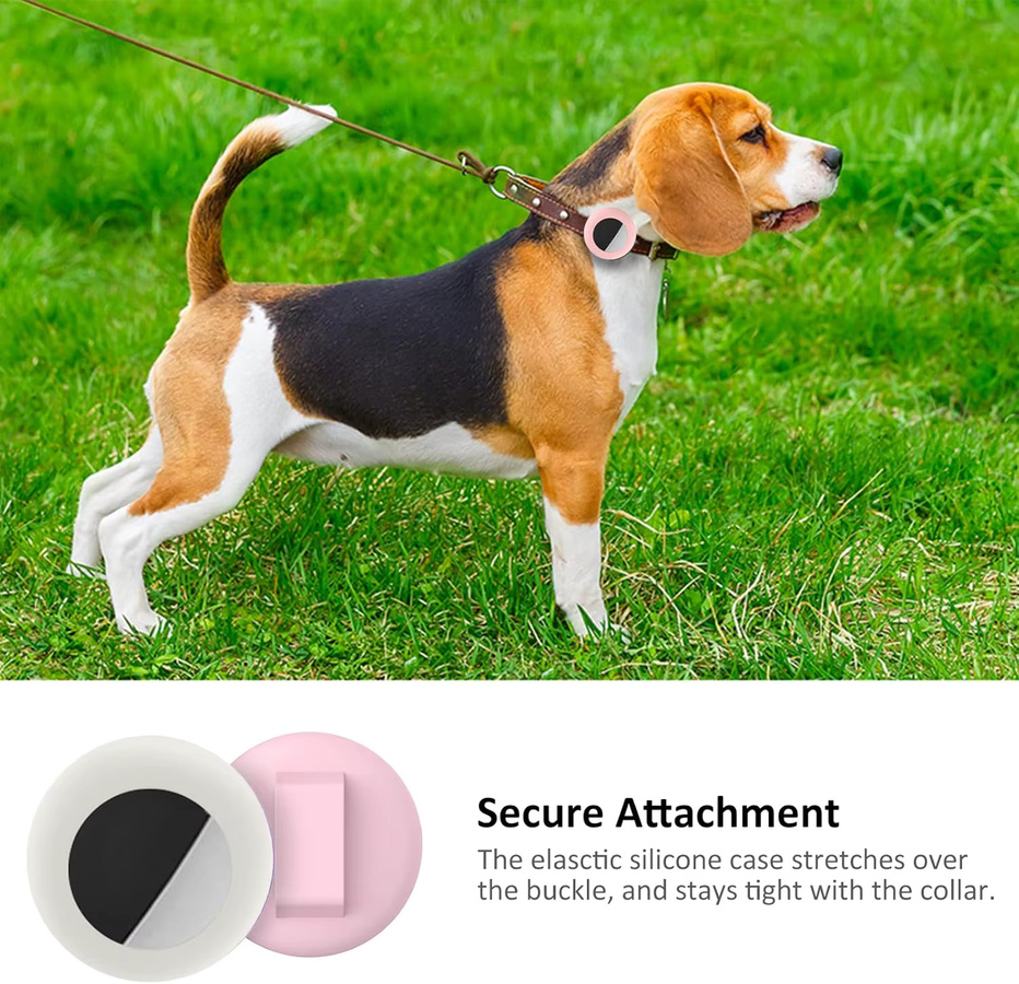 Apple AirTag Silikonhülle für Katzenhalsbänder und Haustiergeschirre in Purple - Bild 5
