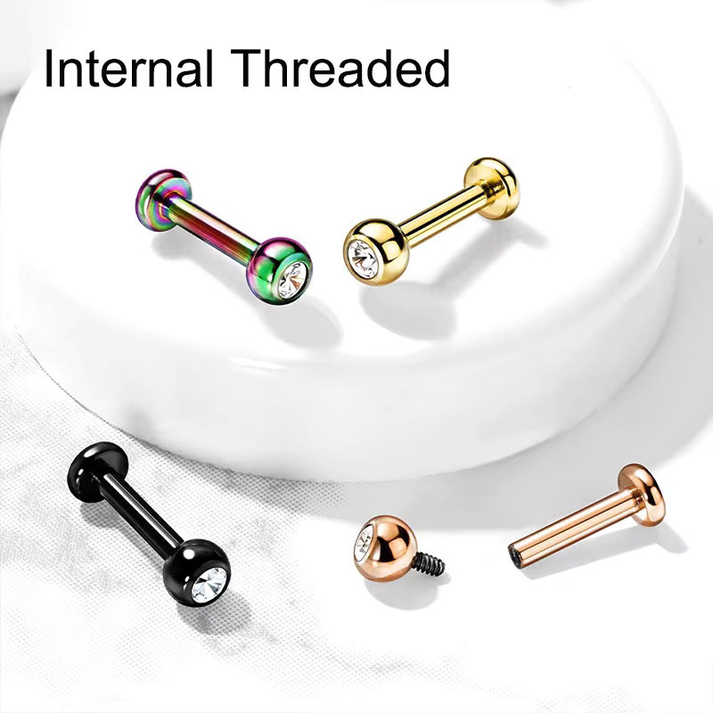 mling Ohrstecker Edelstahl, Zirkonia, Silber, Unisex - Bild 1