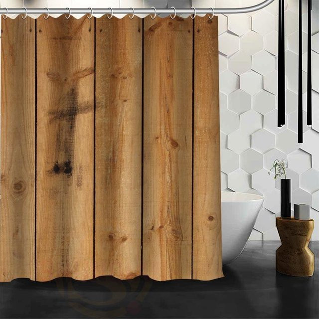 Baifenbai Home Furnishing Duschvorhang Der alte Wald aus wasserdichtem Polyester in Grün und Braun, B/H: 150 x 200 cm - Bild 1