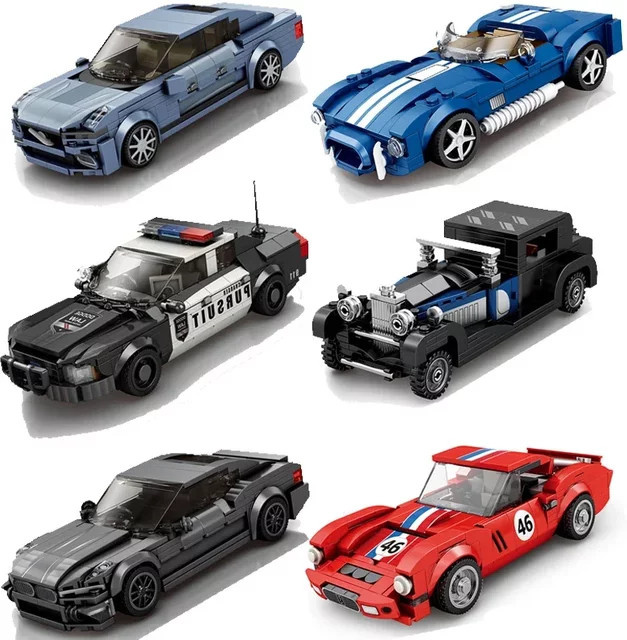 REOBRIX Supercar Rennwagen, Fahrzeug-Baukasten, Bausteine Puzzle - Bild 1