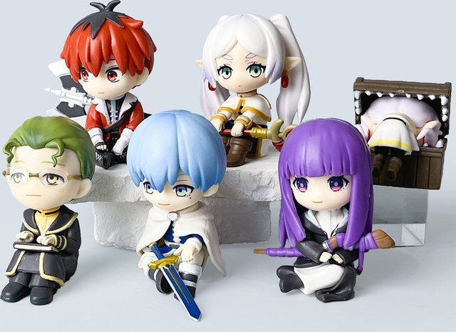 Bandai Frieren Beyond Journey's End Chibi-Figuren, 6-teiliges Set, PVC-Statue - Bild 1