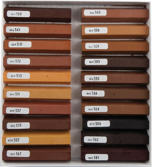 Bao Hartwachs Vollstangen für Polstermöbel in 20 Farben, Multicolor mit Birch, Cherry und Walnut - Bild 1