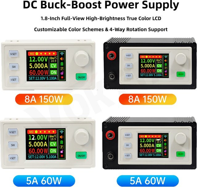 diymore CNC DC Buck-Boost-Wandler 6-36V Einstellbares Labornetzteil mit Konstantspannung und Konstantstrom als Solar-Lademodul - Bild 1