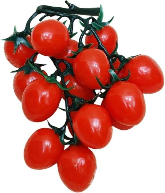 Rote künstliche Kirschtomaten-Girlande aus ABS-Kunststoff für deine Dekoration bei Feiern, Hochzeiten oder Geburtstagen - Bild 1