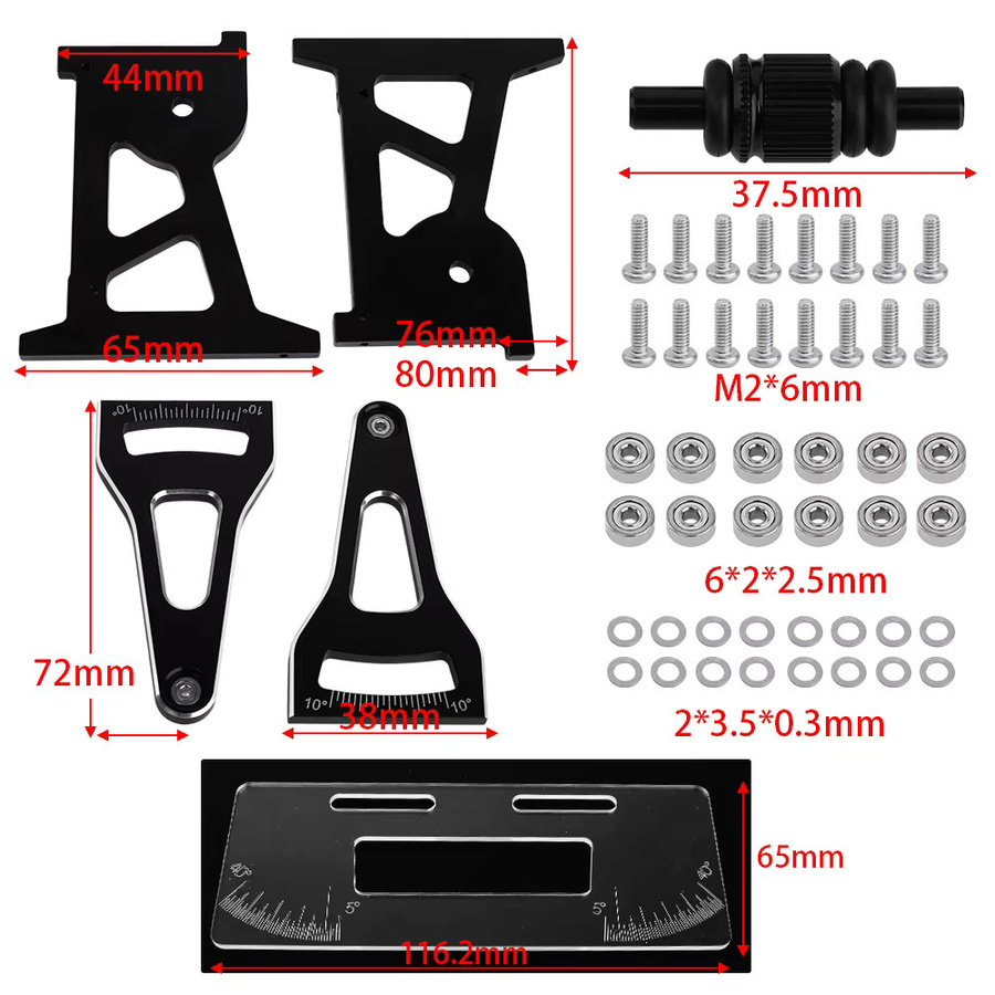 LOSI On-Road Chassis Setup System Set, Aluminiumlegierung, 1:24, Zubehör - Bild 5